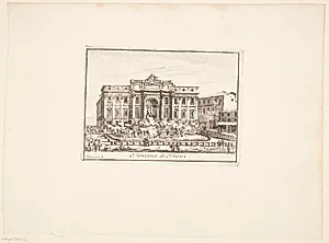 Trevifontænen by Giovanni Battista Piranesi