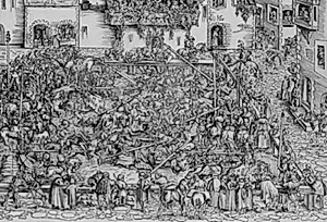 Turnering - 1 by Lucas Cranach (I)