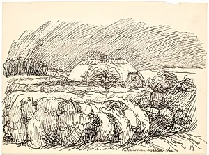 Ud for den mellem Buskene... by Fritz Syberg