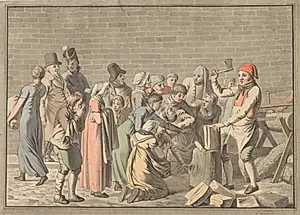 Uddeling af brænde til de fattige by C.W. Eckersberg