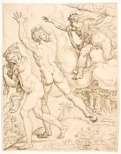 Uddrivelsen af Edens have by Maarten van Heemskerck