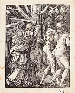 Uddrivelsen af Paradis by Albrecht Dürer
