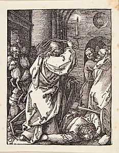 Uddrivelsen fra templet by Albrecht Dürer