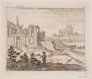 Udenfor et kloster by Ubekendt