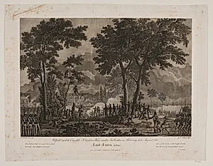 Udfald mod de engelske i Classens have under Københavns belejring d. 31. august 1807 by Gerhard Ludvig Lahde