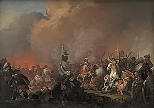 Udfaldet på Amager 1658 under Svenskekrigen 1657-60 by C.A. Lorentzen