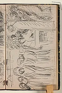Udkast til bibelsk motiv. Peters bekendelse by Niels Larsen Stevns