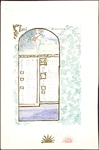 Udkast til bogside by Agnes Slott-Møller