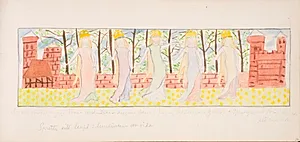 Udkast til "Du er som Valborg i vår..." by Agnes Slott-Møller