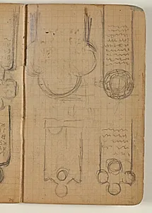 Udkast til Ester Balles gravmæle by Niels Larsen Stevns