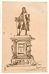 Udkast til et Holbergmonument by Wilhelm Marstrand