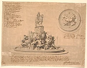 Udkast til et monument for Frederik V på Amalienborg