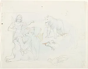 Udkast til Freia by Lorenz Frølich