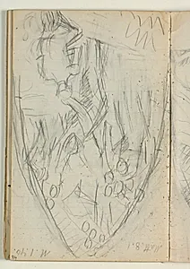 Udkast til "Kristus helbreder en spedalsk" by Niels Larsen Stevns