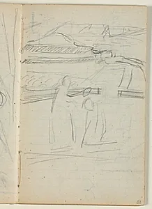 Udkast til "Kristus helbreder en spedalsk" by Niels Larsen Stevns