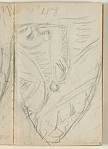 Udkast til "Kristus og de ti spedalske" by Niels Larsen Stevns