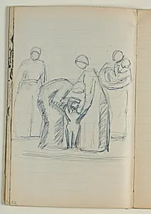 Udkast til "Kristus velsigner de små børn" by Niels Larsen Stevns