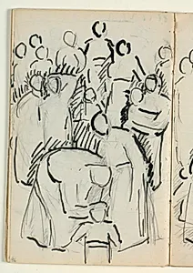 Udkast til "Kristus velsigner de små børn" by Niels Larsen Stevns