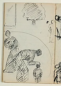 Udkast til "Kristus velsigner de små børn" by Niels Larsen Stevns