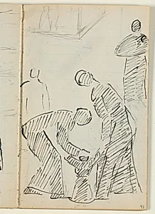 Udkast til "Kristus velsigner de små børn" by Niels Larsen Stevns