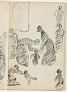Udkast til "Kristus velsigner de små børn" by Niels Larsen Stevns