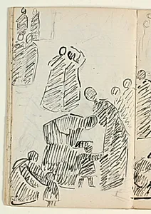 Udkast til "Kristus velsigner de små børn" by Niels Larsen Stevns