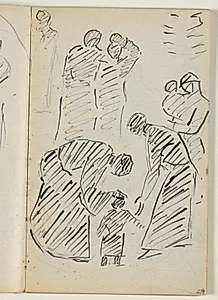 Udkast til "Kristus velsigner de små børn" by Niels Larsen Stevns