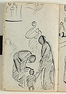 Udkast til "Kristus velsigner de små børn" by Niels Larsen Stevns
