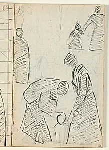 Udkast til "Kristus velsigner de små børn" by Niels Larsen Stevns
