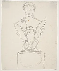 Udkast til Napoleons buste by Bertel Thorvaldsen