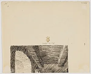 Udkast til øverste del af "Gabriel Rytter og Heksene" by Niels Skovgaard