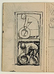Udkast til Poul S. Christiansens gravmæle by Niels Larsen Stevns
