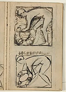 Udkast til Poul S. Christiansens gravmæle by Niels Larsen Stevns