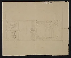 Udkast til Rosendalspejlet 1839 by Lorenz Frølich