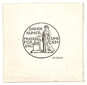 Udkast til vignet for Dansk Museums Kunstforening by Joakim Skovgaard
