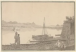 Udsigt fra Bonn op ad Rhinen by C.W. Eckersberg