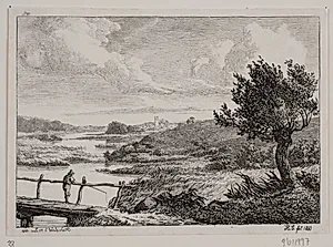 Udsigt fra gammel Frederiksdal by Hermann Carmiencke