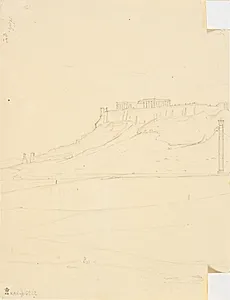 Udsigt mod Akropolis by Martinus Rørbye