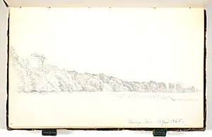 Udsigt mod et skovbryn by P.C. Skovgaard