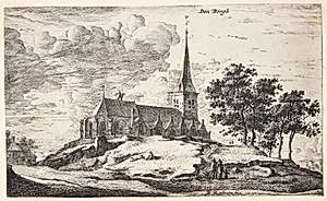 Udsigt mod kirken i Nederhorst den Berg by Roelant Roghman