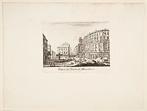 Udsigt mod Marcellus' teater by Giovanni Battista Piranesi