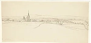 Udsigt mod Mora i Dalarne by Wilhelm Marstrand