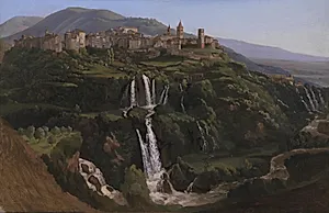 Udsigt mod Tivoli i Italien by Gustaf Wilhelm Palm
