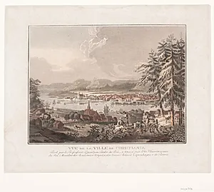 Udsigt over byen Kristiania