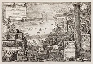 Udsigt over Campus Martius by Giovanni Battista Piranesi
