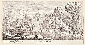 Udsigt over Conflans by Reinier Zeeman