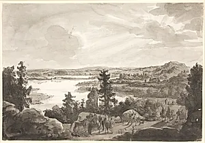 Udsigt over en sø, Norge