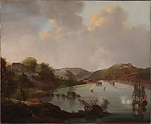 Udsigt over Frederikshald i Norge by C.A. Lorentzen