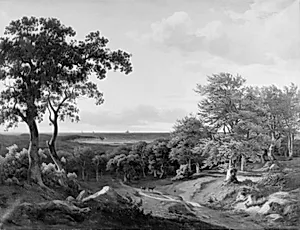 Udsigt over havet ved den holstenske kyst nær Kiel by Johann Mohr