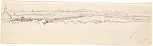 Udsigt over København fra Frederiksberg bakke by Jens Juel